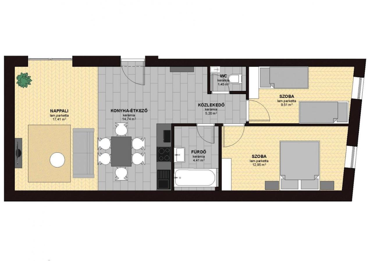 Dotis Apartman Tata Exteriör bild